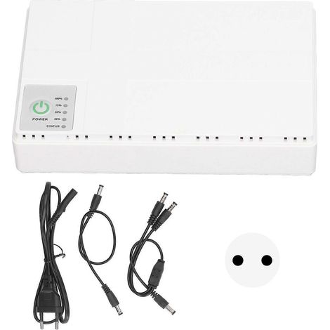 Mini UPS 8800mAh avec batterie de secours, sortie PoE 5V 9V 12V 15V PoE 24V, alimentation sans interruption pour environ.