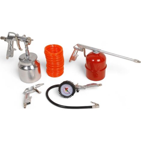 Kit per compressori aria compressa 5 Pezzi con attacchi a baionetta gonfia e vernicia (1/2)
