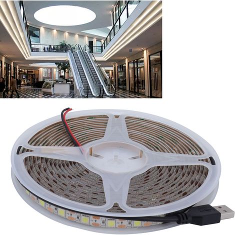 5 m wasserdichter, flexibler 15-W-USB-LED-Streifen zur Dekoration von Computergehäusen und Einkaufszentren (1/5)