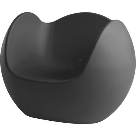 Blos Nero originale slide di design per giardino esterno interno colorata moderna polietilene made in Italy sedia seduta poltrona (1/4)