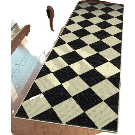 Läuferteppich, rutschfeste Gummirückseite, maschinenwaschbar, Kaffee 60X230Cm (1/2)