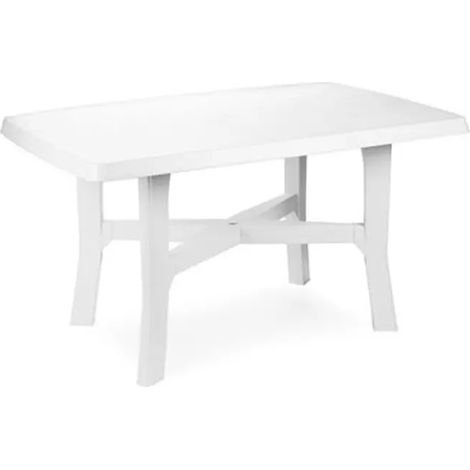 Rechteckiger Tisch Rodano weiß 138 x 88 x 72 cm