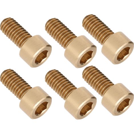 Vis M6x12mm à six pans creux, 50 pièces, visserie en cuivre, fixations robustes pour bricolage et industrie, accessoires de quincaillerie. (1/5)