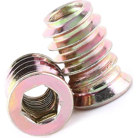 Insert fileté à visser pour meuble, douille hexagonale, M6 x 17 mm (1/5)