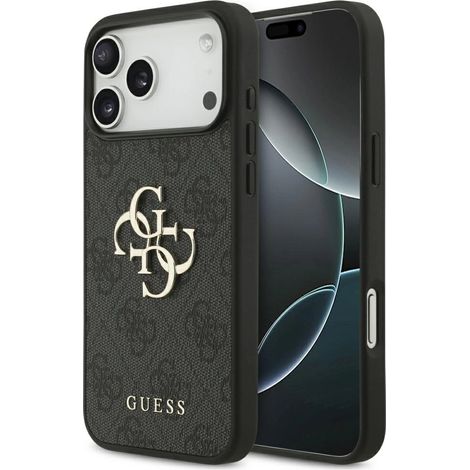 Custodia Guess 4G con logo grande per iPhone 17 Pro Max - Nera (1/5)