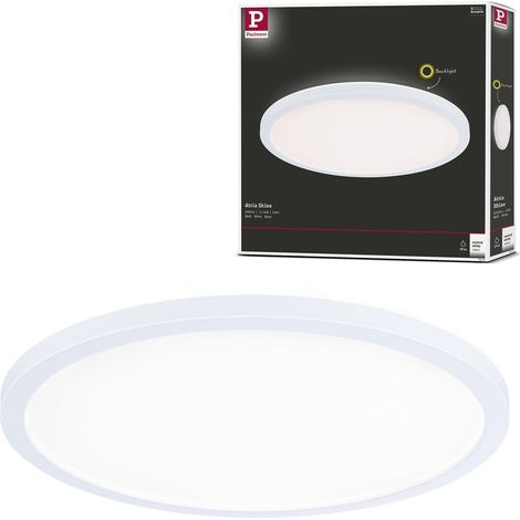 Panneau LED Atria Shine Backlight IP44 rond 293 mm 16W 1600lm 4000 K Blanc plafonnier (1/5)