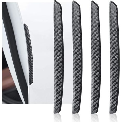 APEX Lot de 4 protections universelles en fibre de carbone pour portières et rétroviseurs de voiture, compatibles avec la portières (1/5)