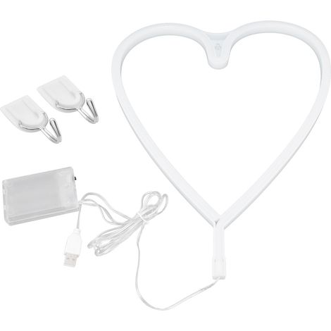 Luminaire LED Néon Amour Alimenté par USB ou Piles pour Décoration Chambre Bar