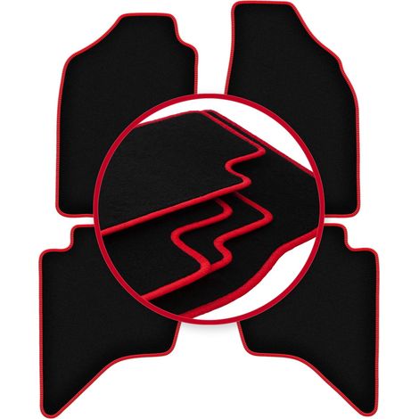 Alfombrillas CARLUX-RED para Ford Ranger MK2 (2007-2012)
