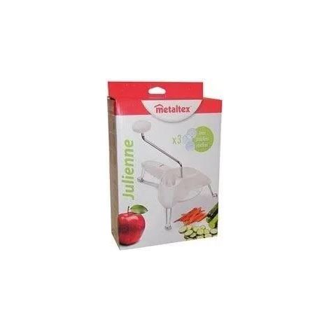 Metaltex Julienne-Mühle weiß grau praktisch und stabil