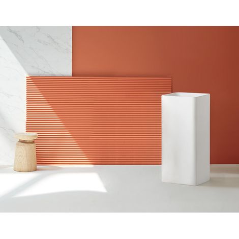 SANYCCES CUADRO Lavabo Pedestal Sanydur Blanco Mate - ref: LV3160404090WM
