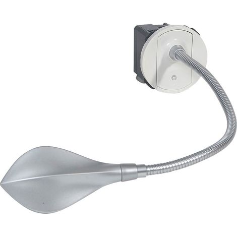 Legrand – Liseuse Céliane orientable avec enjoliveur titane – Éclairage blanc neutre 3000K – LED 40 000 heures – Intensité variable