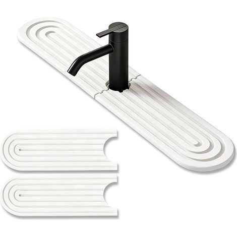 1 Contour De Robinet, Argile Diatomée, Séchage Rapide, Absorbant, Pour Évier Cuisine Et Salle De Bain (1/5)