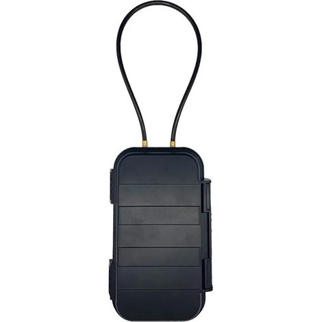 Caja fuerte portátil para la playa con cerradura de combinación de cuatro dígitos. (1/5)