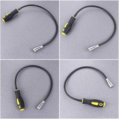 Tige de ramassage télescopique magnétique, outil de levage portable noir (1 pièce) (1/5)