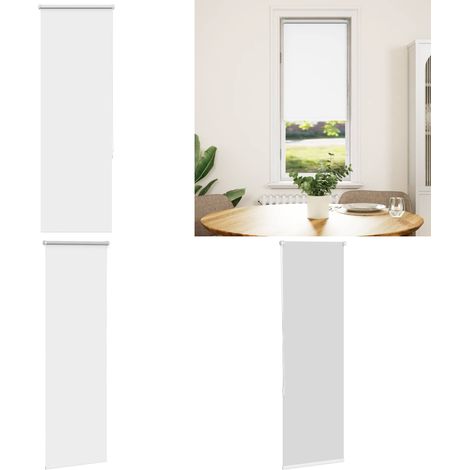 vidaXL Verdunkelungsrollo Weiß 60x175cm Stoffbreite 55,7 cm Polyester (1/5)