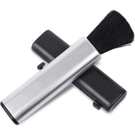 Juego de 2 mini cepillos de limpieza extensibles: compactos y portátiles para el coche, el teclado y los dispositivos electrónicos. (1/5)