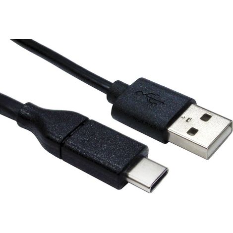 Câble USB RS PRO, Type A vers Type C, 2m ( Prix pour Paquet de 5 )