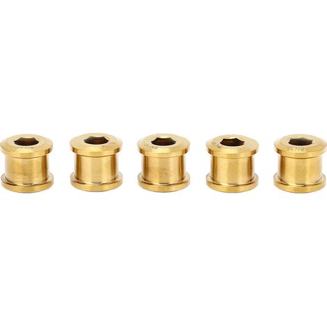 Lot de 5 vis de plateau simple 6,5 mm en alliage de titane haute résistance, universelles, couleur or (1/5)