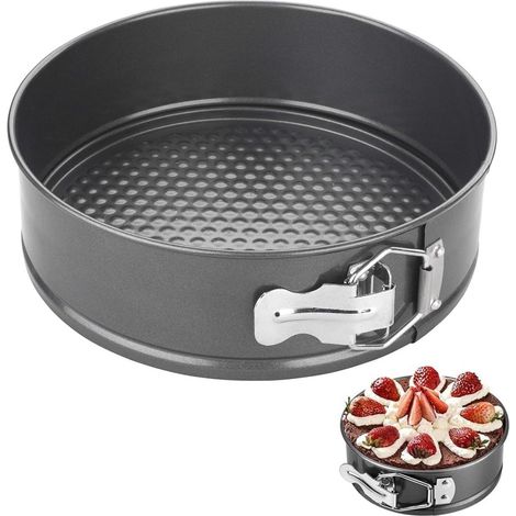 Cakevorm - Redonda Antiadherente Con Base Desmontable - Para Tartas Pasteles Y Quesos - 18 Cm - Acero Al Carbon (1/5)