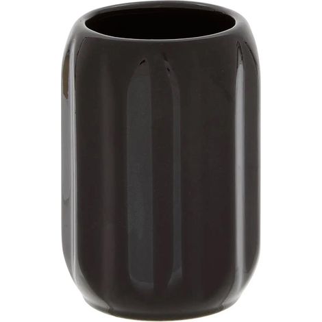 Pot à Brosse à Dents "Suny Colorama" 11cm Noir (1/3)