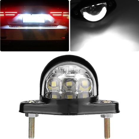 12V LED-Kennzeichenbeleuchtung mit 6 Reflektoren für Motorrad, Anhänger, LKW, Nutzfahrzeug (1/5)