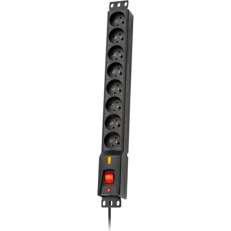 LESTAR - LATH POWER 8 SOCKETS, RACK 19'', 3M