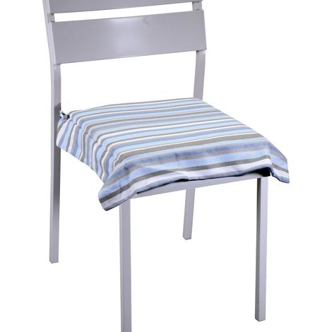 Garngefärbtes Air Force Blue Stripe Kissen cm40x40h4