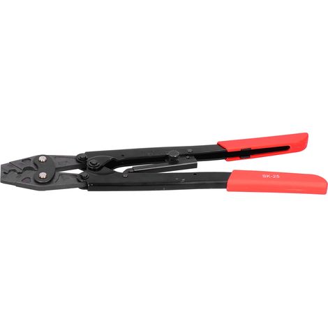 SK-25 Ratschen-Crimpzange, Chrom-Vanadium-Stahl, Handwerkzeug zum Verpressen von Kabelschuhen und Drähten (1/5)