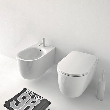 Wc suspendu Nolita Blanc Brillant - CRISTINA ONDYNA WCNOLI01 (1/2)