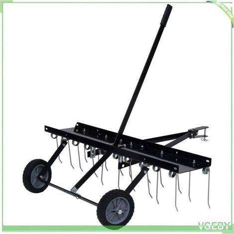 Scarificateur pour tondeuse autoportée - FAFEICY - 147891 - 100 cm - 20 dents acier - Attelage axe 1/2" (1/5)