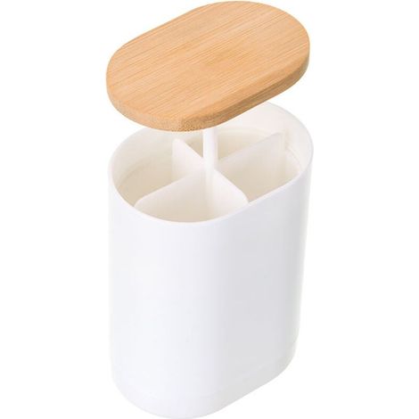 Conteneur Tampons Coton BoîTe Distributeur De Coton DéMaquillant Blanc Distributeur Coton-tiges Distributeur Automatique De Cure-Dents Pour Cure-Dents,Cotons-Tiges,Restaurant D'HôTelàDomicile (1/4)