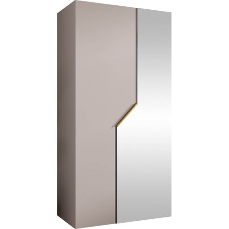 Armoire Hartford 597, Cachemire, 202x100x52cm, Portes d'armoire: Avec des charnières, Nombre d'étagères: 0 (1/5)