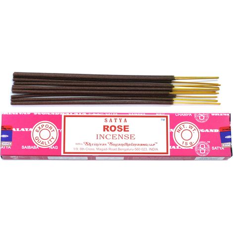 Encens Satya 15g - Rose- Vendu par 1 (1/2)