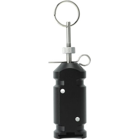 Alarme de périmètre 4.5V pour tente de camping, en alliage d'aluminium, fournitures de jardinage noire. (1/5)