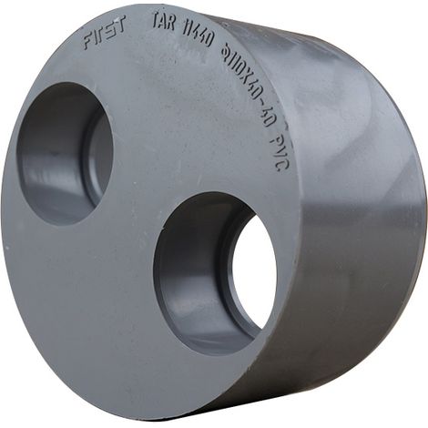 First Plast – Raccord d'évacuation PVC double réduction mâle femelle 110/40/40 – Taux d'expansion supérieur à 800% – Conforme NF