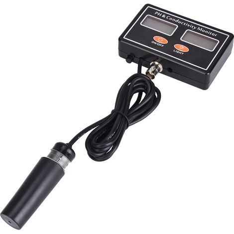 Online-pH- und EC-Monitor-Wasserqualitätsmessgerät mit austauschbarer pH-Sonde, 220 V, EU-Stecker (1/5)