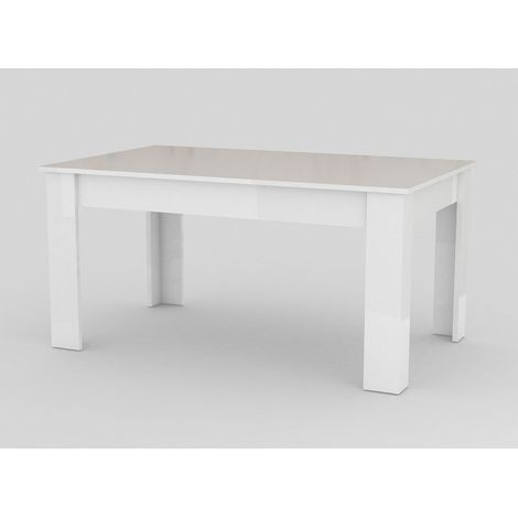 Tavolo Allungabile 160/210x90x75 cm Jesi Bianco Lucido (1/4)