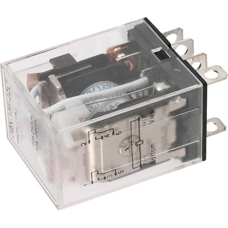 Relais de puissance électromagnétique JQX-13FL AC 110V à bobine DPDT 8 broches 8P (kns) (1/5)