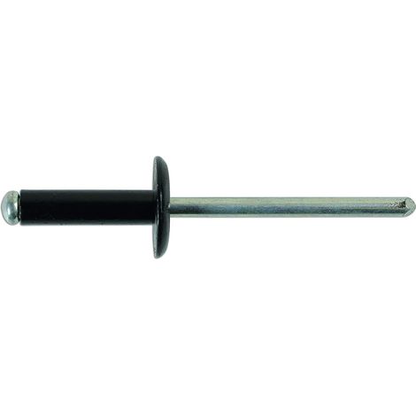32892 Grand Bride Rivets, 4,8 x 14 mm, Noir, Lot de 100 (1/2)