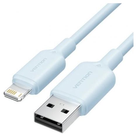 USB-A 2.0 TO LIGHTNING 2.4A CABCABL LE 1M BLUE PVC TYPE