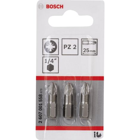 Bosch Juego de puntas S2 extra duras plateadas 25 mm