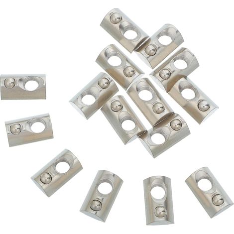Unomor Lot de 15 écrous en T en aluminium avec bille à (1/5)