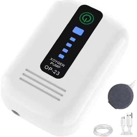 Pompe Air Aquarium USB Compacte Puissante Silencieuse pour Bassin Hydroponique Extérieur - AUTRES (1/5)