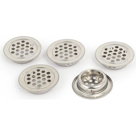 25 mm diamètre inférieur en acier inoxydable rond forme maille Loch Luftungsschlitze 5st (1/2)