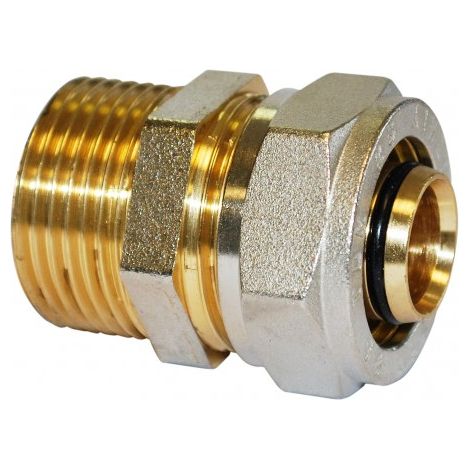 Union mâle à compression pour tube multicouche - M15x21 - diam 16 mm - BOUTTÉ