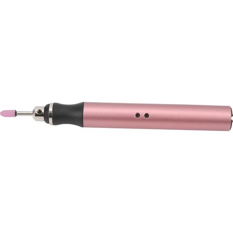 Elektrischer Mikrogravierer, Mini-DIY-Vibrogravierer-Werkzeugsatz, Nagelentfernungszubehör, Roségold (1/5)