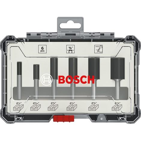 Bosch Set di frese per incasso 6 pezzi argento