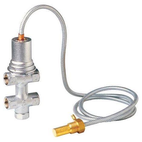 Valvola di sicurezza termica cromata Caleffi 1/2 pollice (1/4)