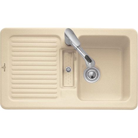 Condor 50, Fregaderos empotrados, 860 x 510 mm, Fregadero reversible, Fregadero empotrado, Fregadero reversible, Fregadero incluido Sifón, Desagüe transparente y manual, Madera cromada